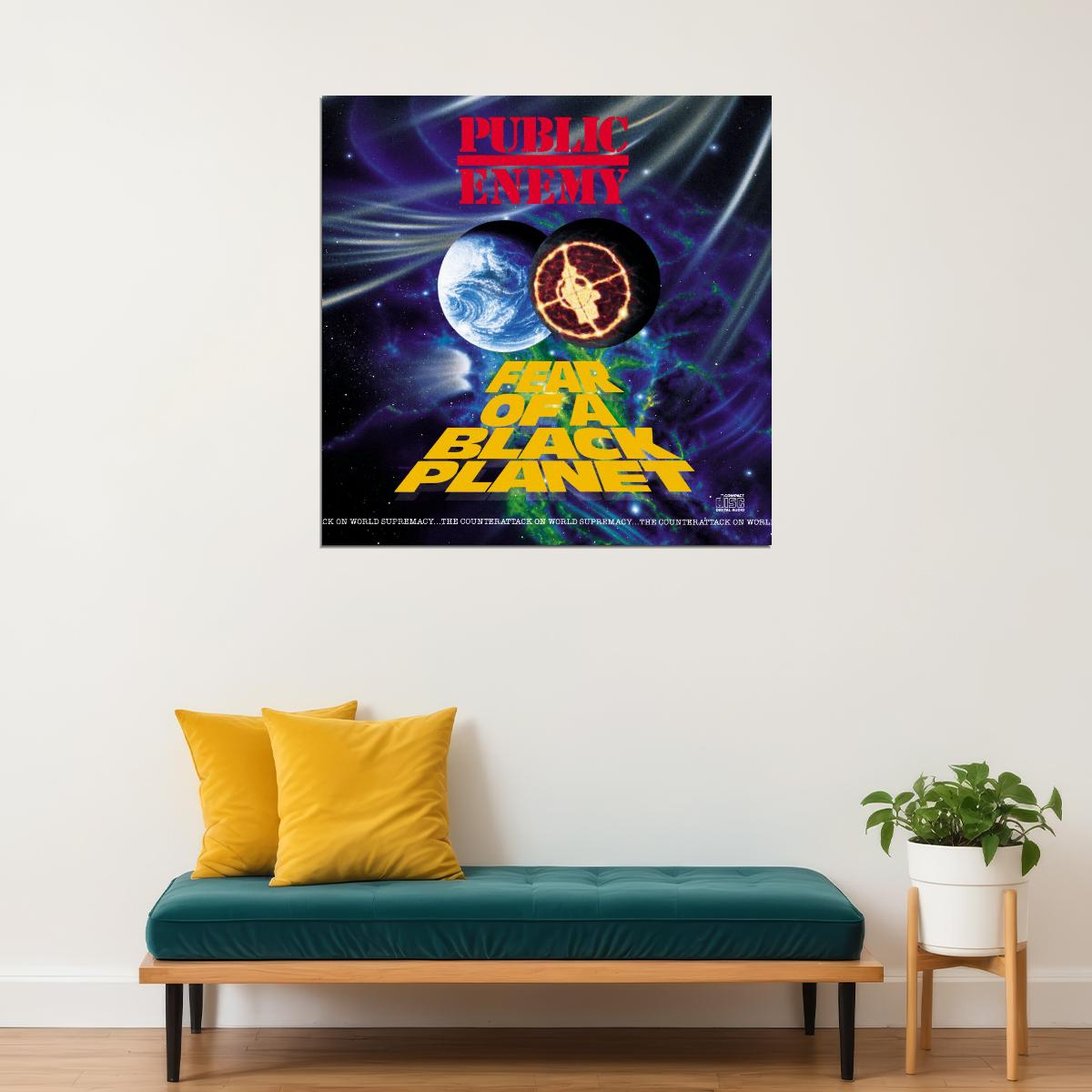 Public Enemy Music Poster Rap Hip-hop Band Wall Print - xonomax