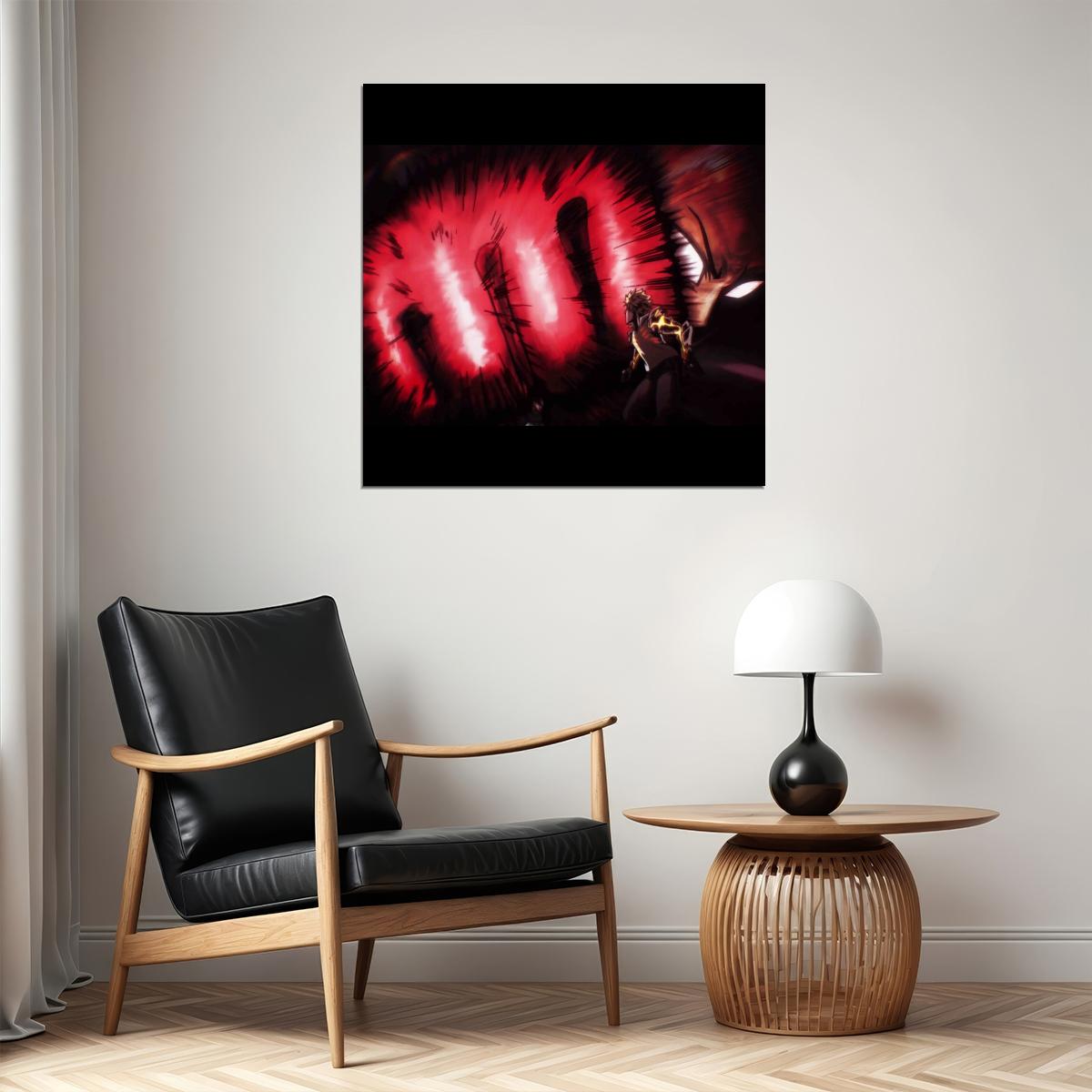 One Punch Man Saitama & Genos Anime Poster Japanese Manga Art Wall Print - xonomax