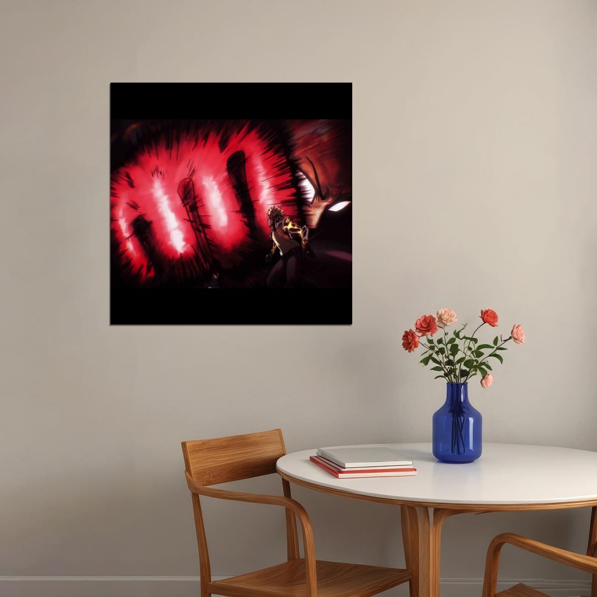 One Punch Man Saitama & Genos Anime Poster Japanese Manga Art Wall Print - xonomax