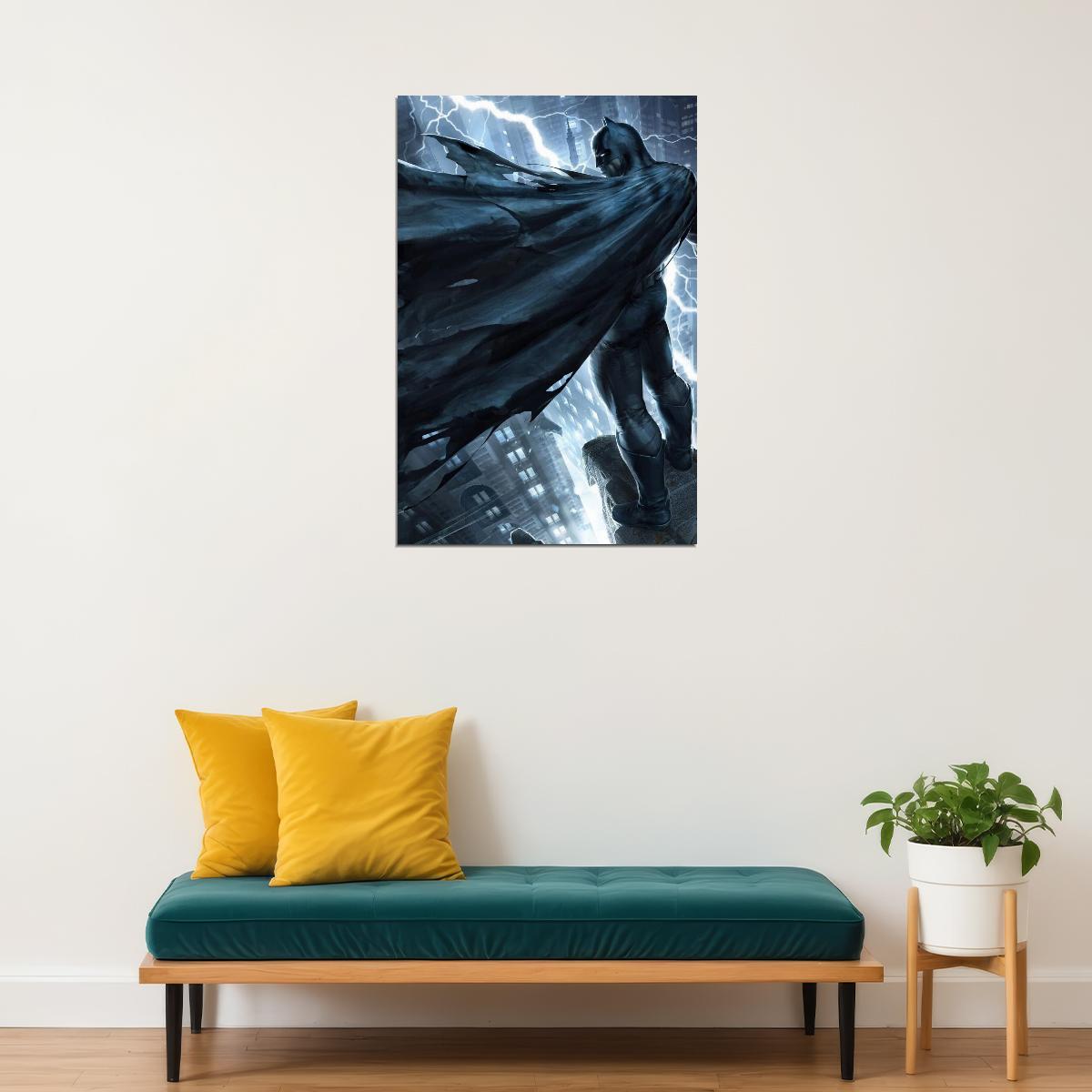 Batman Movie Poster Dc Comics Superhero Wall Art Comic Book Film Print - xonomax