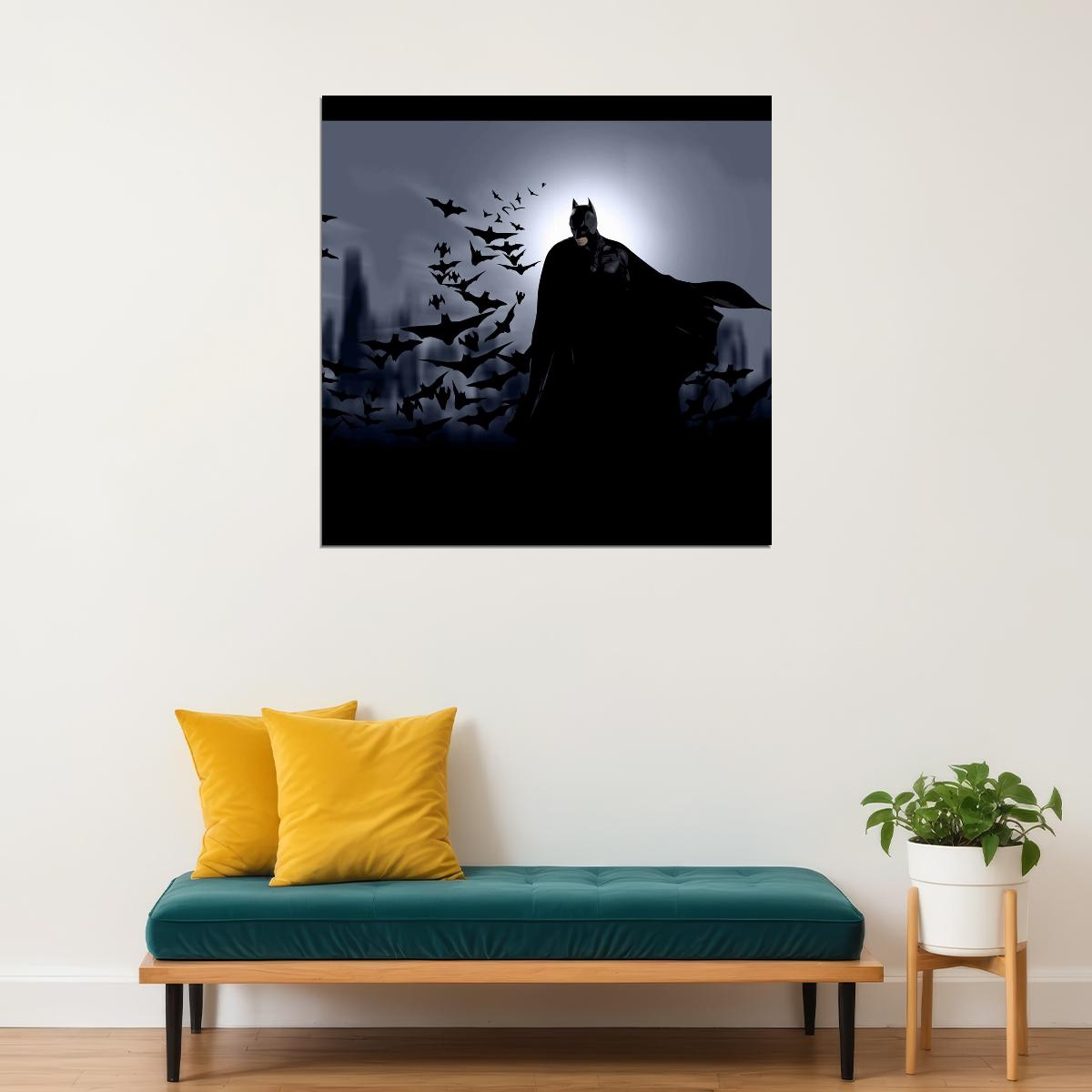 Batman Movie Poster Dc Comics Superhero Wall Art Comic Book Film Print - xonomax