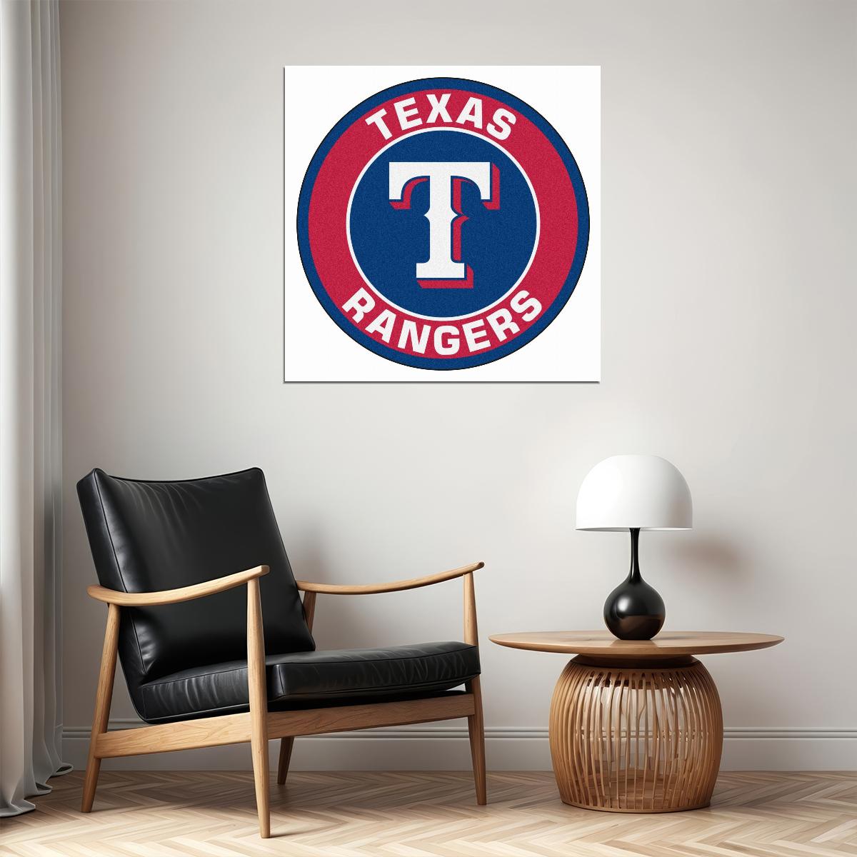 Texas Rangers Mlb Baseball Poster Iconic Team Sports Wall Art - xonomax