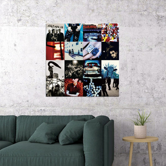 U2 Achtung Baby Album Cover Art Rock Music Poster Iconic Alternative Band - xonomax