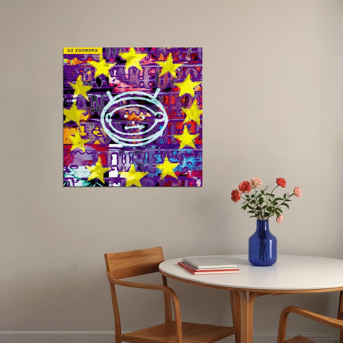 U2 Zooropa Album Cover Art Rock Music Poster Iconic Alternative Band