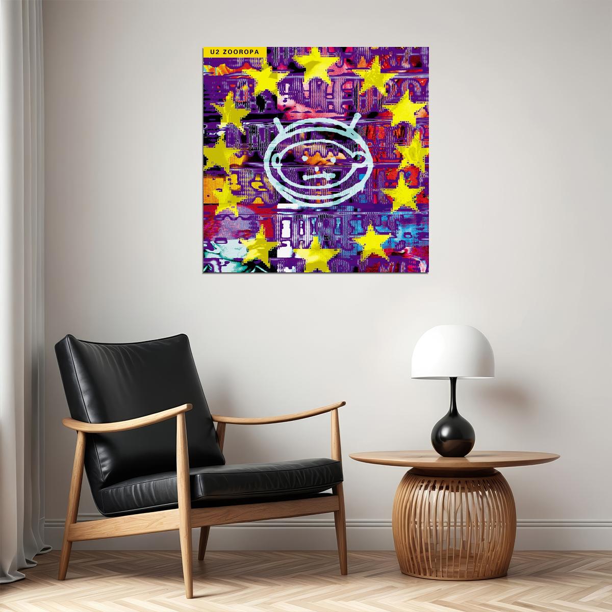 U2 Zooropa Album Cover Art Rock Music Poster Iconic Alternative Band