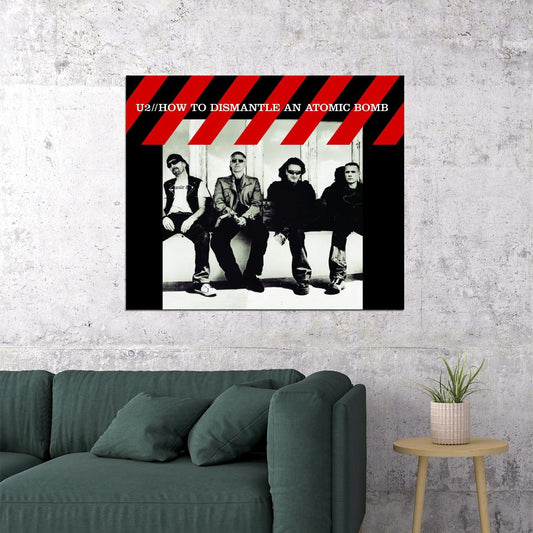 U2 How To Dismantle Album Cover Art Rock Music Poster Iconic Alternative Band - xonomax