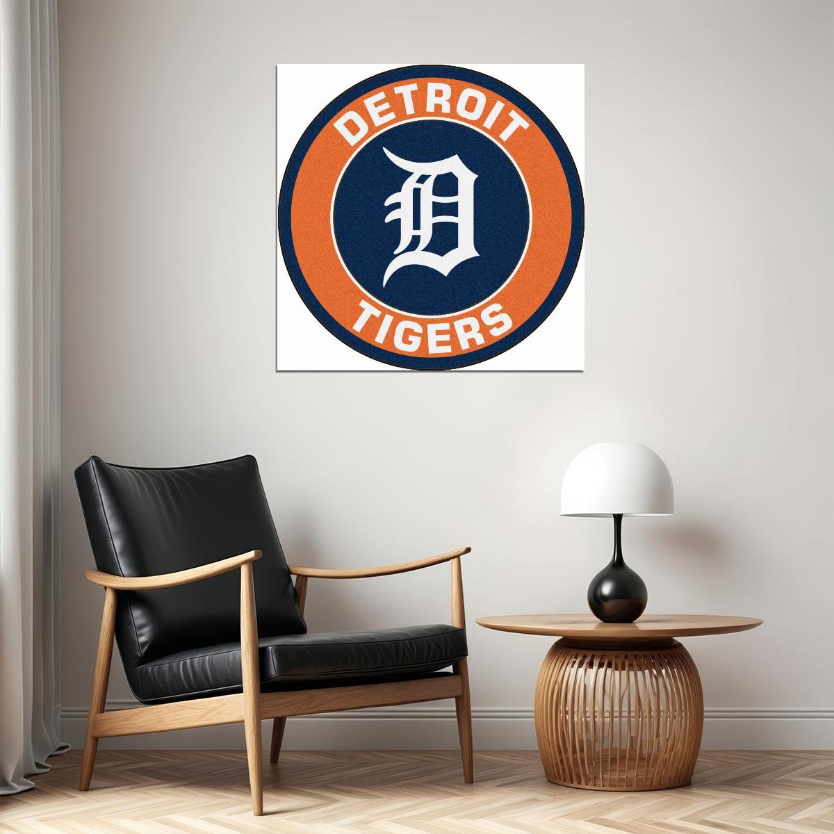 Detroit Tigers Baseball Poster Mlb Team Wall Art Sports Print - xonomax