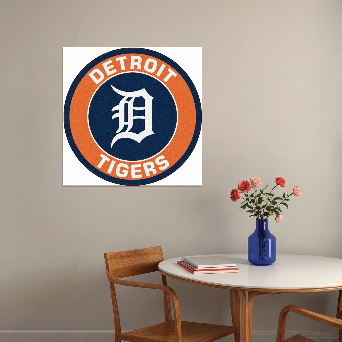 Detroit Tigers Baseball Poster Mlb Team Wall Art Sports Print - xonomax