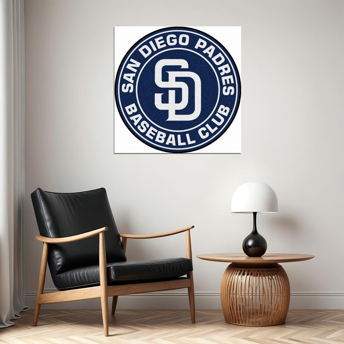 San Diego Padres Logo Poster Iconic Mlb Team Emblem Wall Art