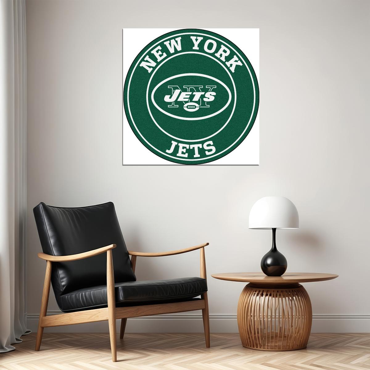 New York Jets Logo Poster Nfl Team Wall Art - xonomax