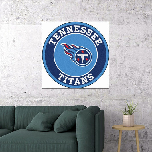 Tennessee Titans Logo Poster Iconic Nfl Team Wall Art - xonomax