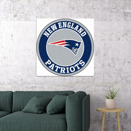 New England Patriots Logo Poster Nfl Team Wall Art - xonomax