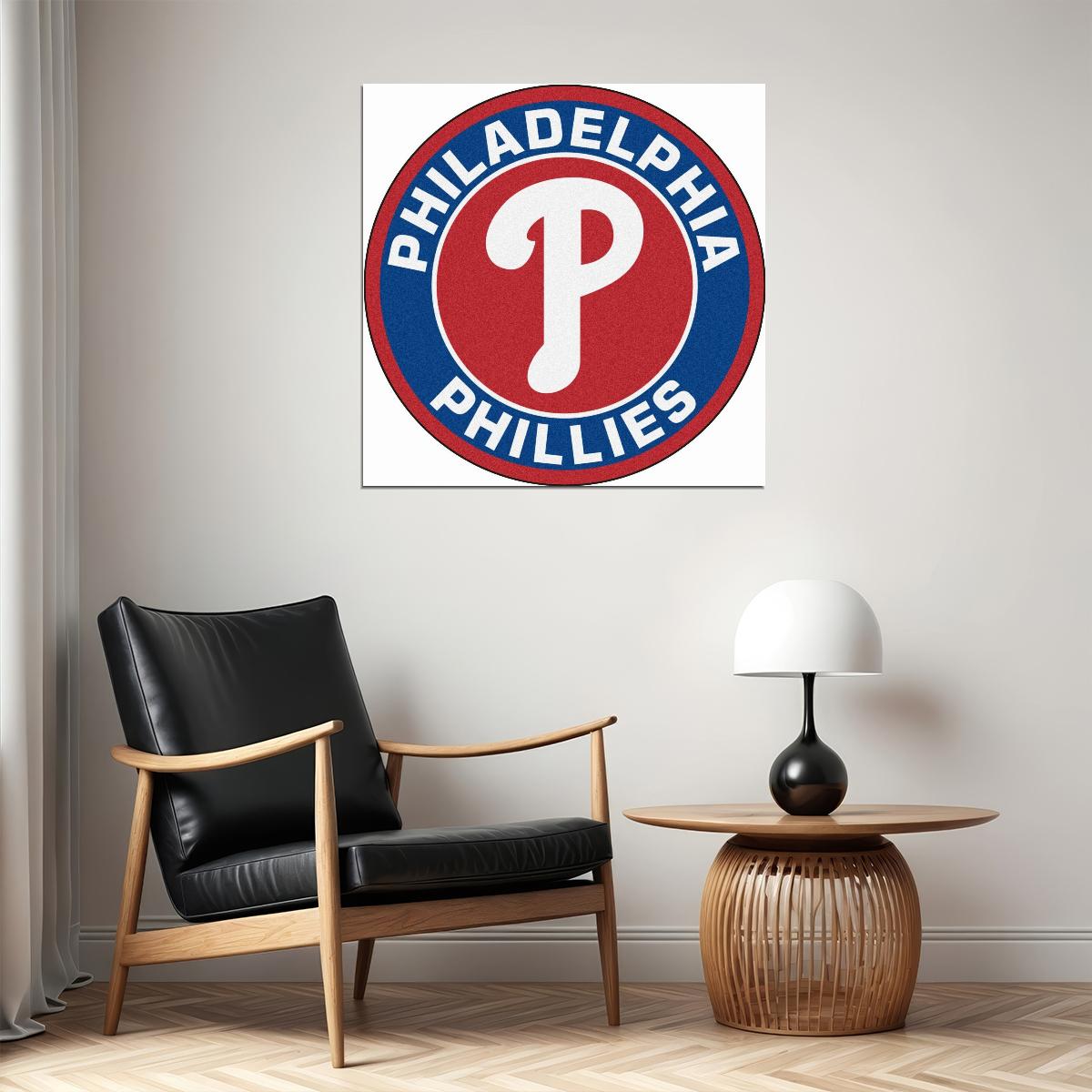 Philadelphia Phillies Logo Poster Mlb Baseball Team Wall Art