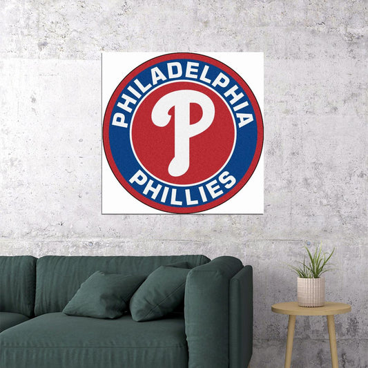 Philadelphia Phillies Logo Poster Mlb Baseball Team Wall Art - xonomax