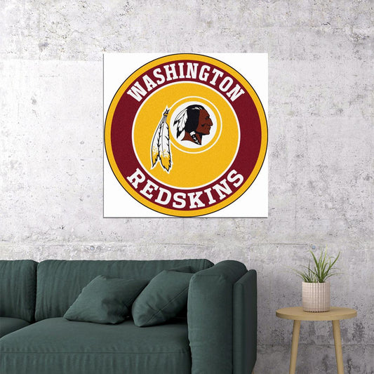 Washington Redskins Basketball Team Logo Poster - xonomax