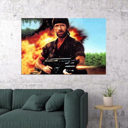 Chuck Norris Poster Martial Arts Legend Wall Art Action Star Print - xonomax
