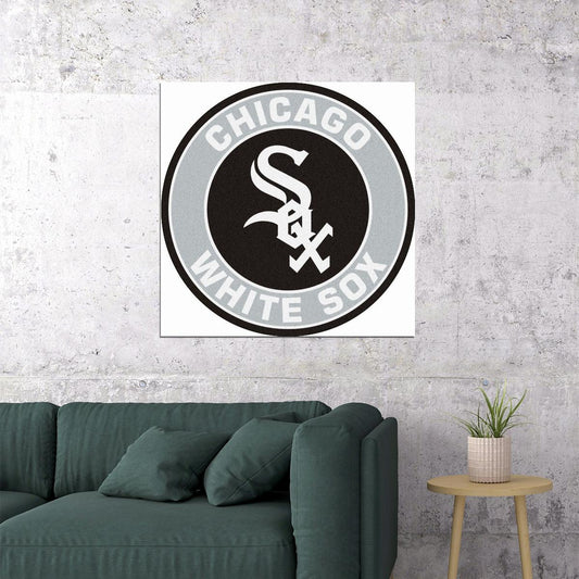 Chicago White Sox Logo Poster Mlb Baseball Team Wall Art Sports Print - xonomax