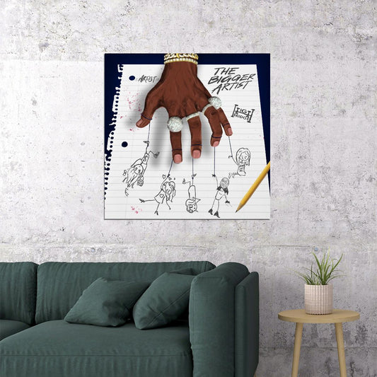 A Boogie Wit Da Hoodie Poster Hip-hop Music Wall Art Rap Artist Print - xonomax