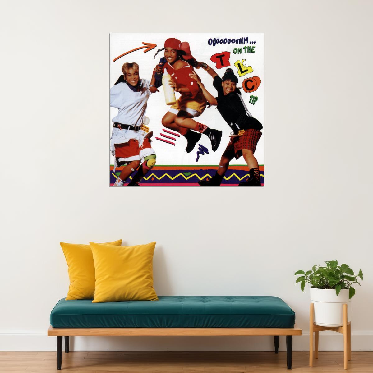 Tlc Ooooooohhh... On The Tlc Tip Album Cover Art Music Poster Iconic R&b Group Print - xonomax