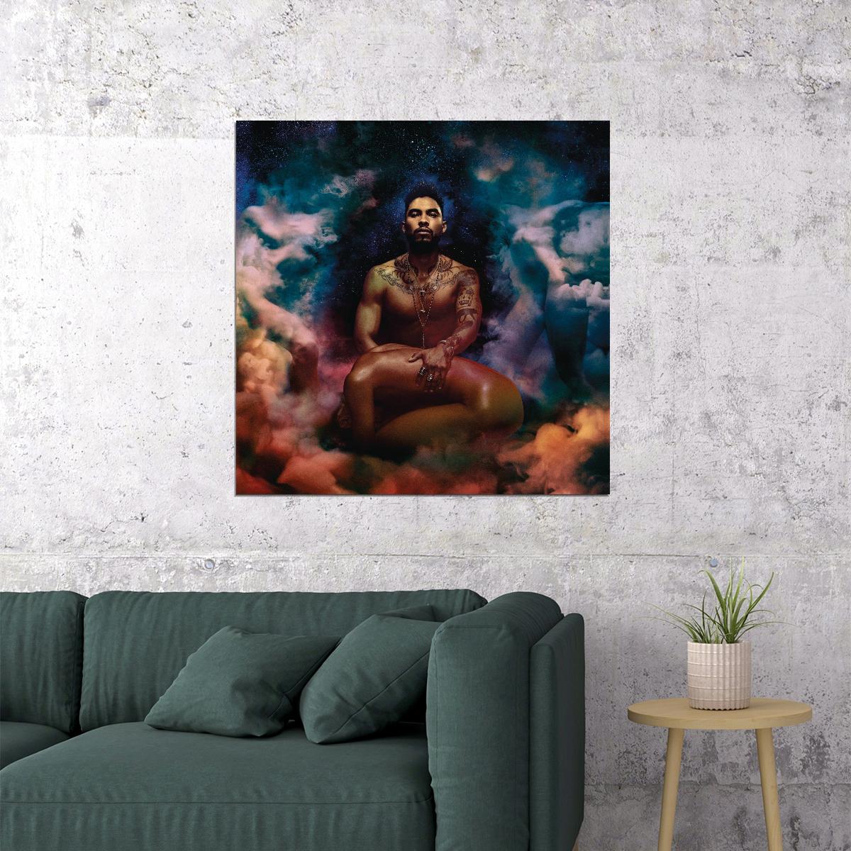 Miguel Wildheart Album Cover Art Music Poster R&b Singer Wall Print - xonomax