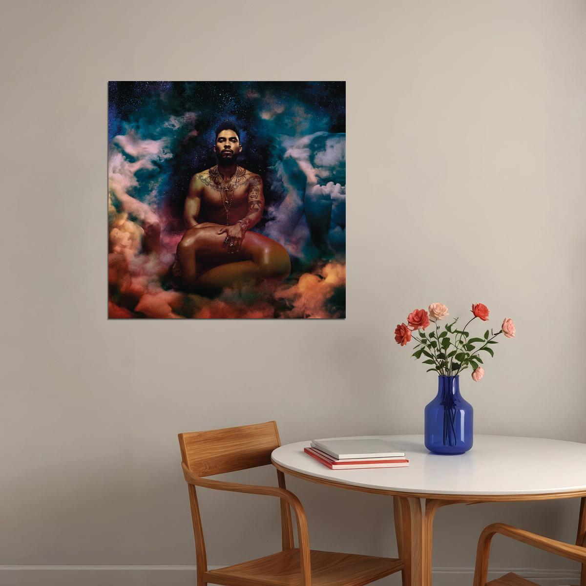 Miguel Wildheart Album Cover Art Music Poster R&b Singer Wall Print - xonomax