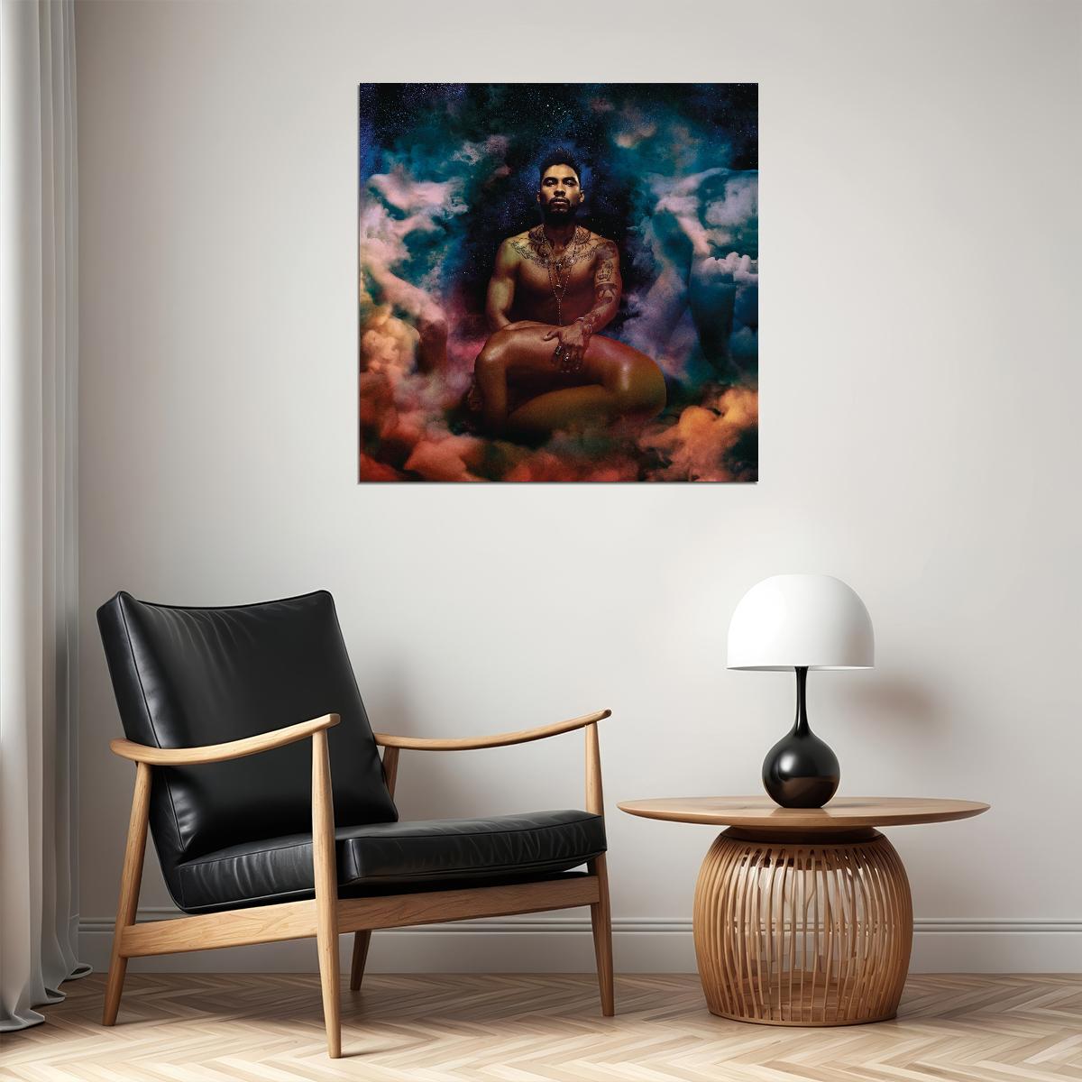 Miguel Wildheart Album Cover Art Music Poster R&b Singer Wall Print - xonomax
