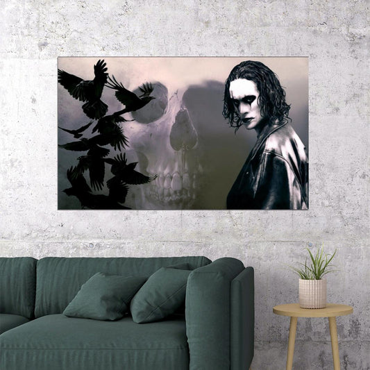 The Crow 1994 Movie Poster Iconic 90s Supernatural Film Art Print - xonomax