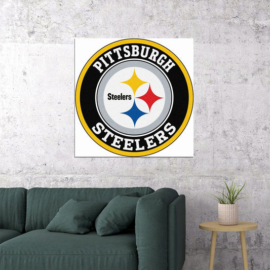 Pittsburgh Steelers Logo Poster Nfl Football Team Wall Art - xonomax