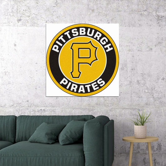Pittsburgh Pirates Logo Poster Mlb Baseball Team Wall Art - xonomax
