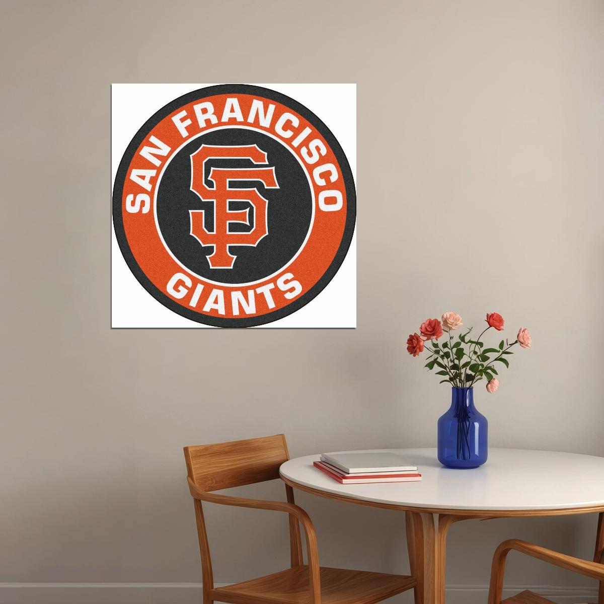 San Francisco Giants Logo Poster Iconic Mlb Team Emblem Wall Art