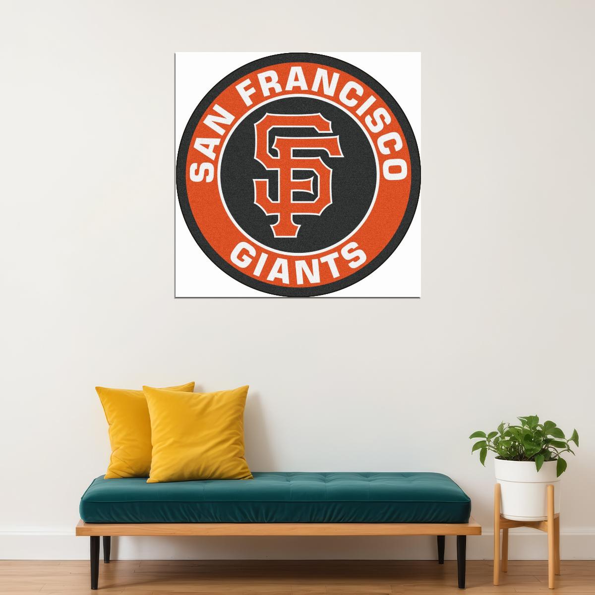 San Francisco Giants Logo Poster Iconic Mlb Team Emblem Wall Art
