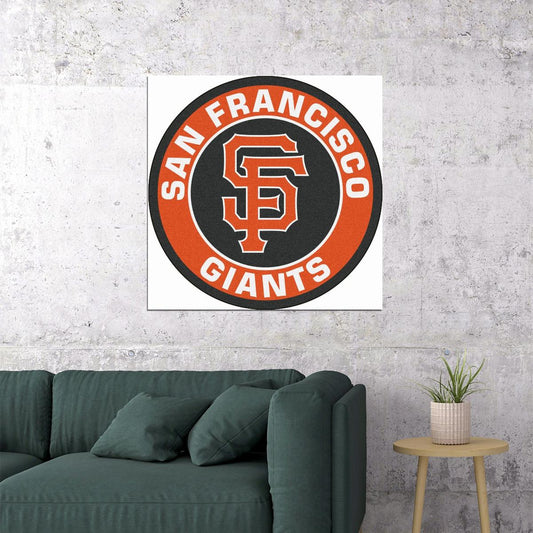 San Francisco Giants Logo Poster Iconic Mlb Team Emblem Wall Art - xonomax