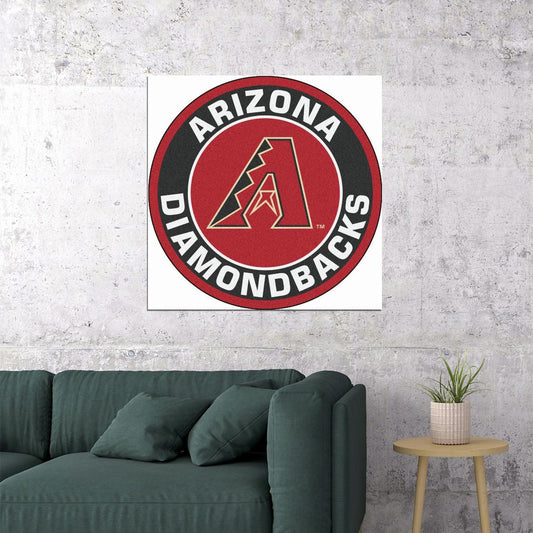 Arizona Diamondbacks Logo Poster Mlb Baseball Team Wall Art Sports Print - xonomax
