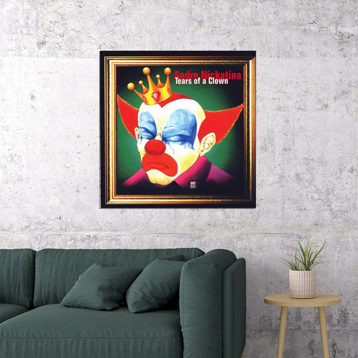 Andre Nickatina Tears Of Clown Album Cover Art Hip-hop Music Poster Rap Artist Music Print