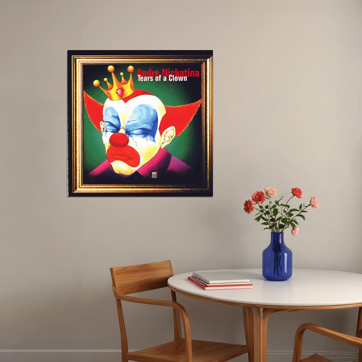 Andre Nickatina Tears Of Clown Album Cover Art Hip-hop Music Poster Rap Artist Music Print
