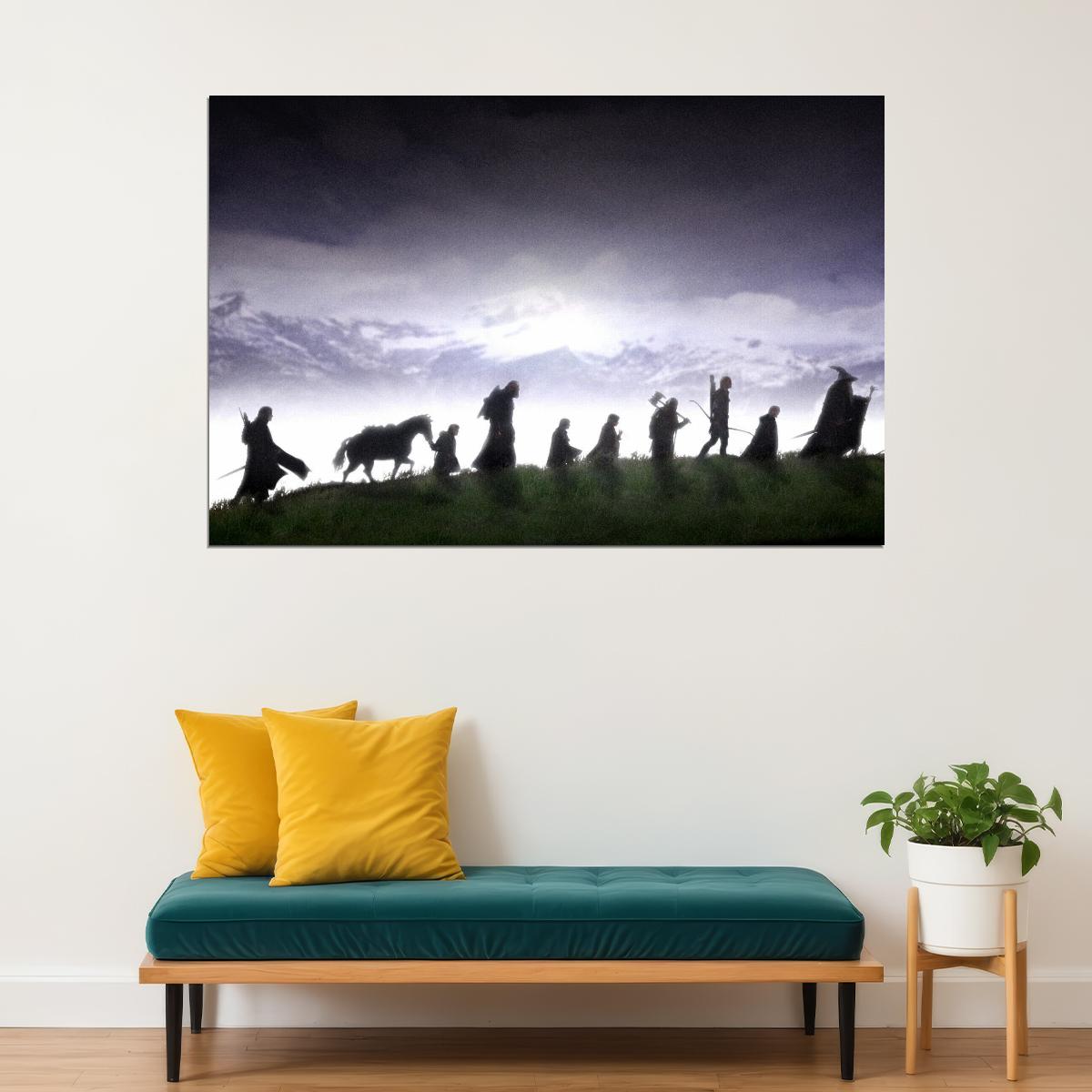 The Lord Of The Rings Movie Poster Iconic Fantasy Epic Art Print - xonomax