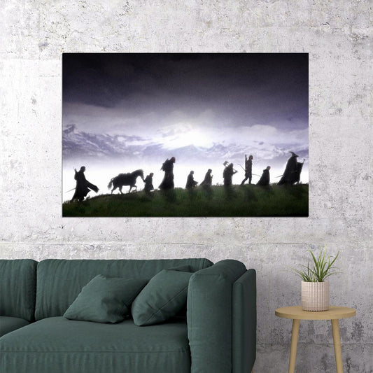 The Lord Of The Rings Movie Poster Iconic Fantasy Epic Art Print - xonomax