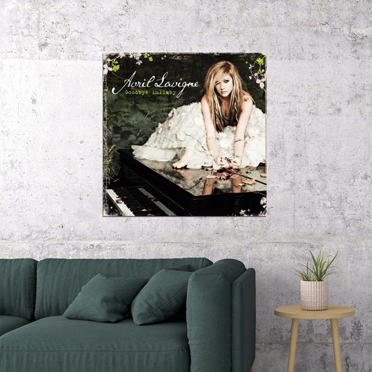 Avril Lavigne Goodbye Lullaby Album Cover Art 00s Pop Rock Music Poster Singer Music Print - xonomax