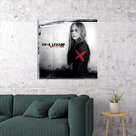 Avril Lavigne Under My Skin Album Cover Art 00s Pop Rock Music Poster Singer Music Print - xonomax