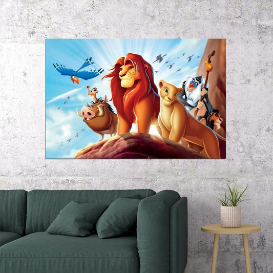 The Lion King Classic Disney Movie Poster Iconic Animated Film Art Print - xonomax