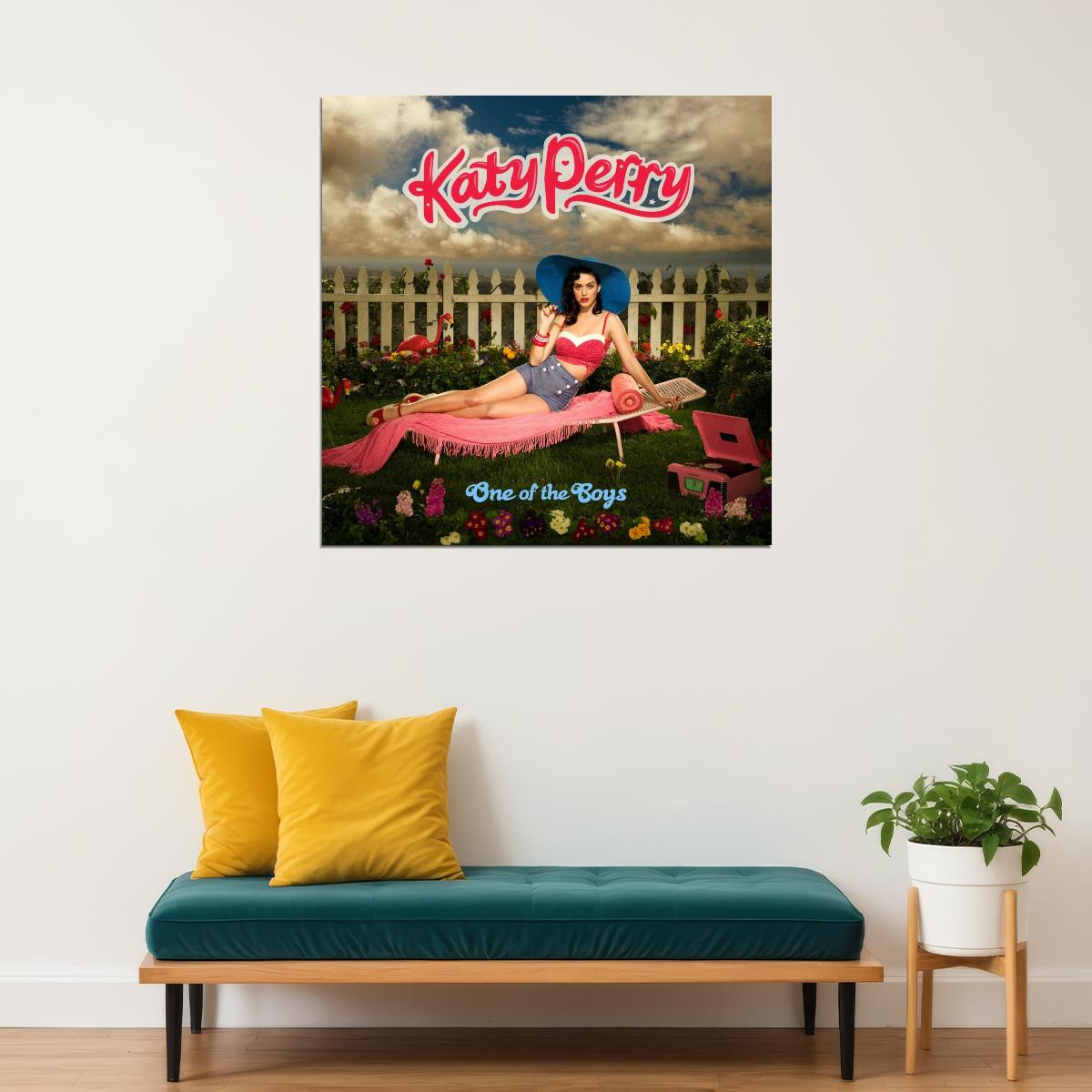 Katy Perry One Of The Boys Album Cover Art Music Poster Pop Wall Print