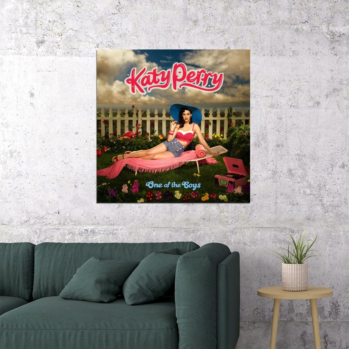 Katy Perry One Of The Boys Album Cover Art Music Poster Pop Wall Print
