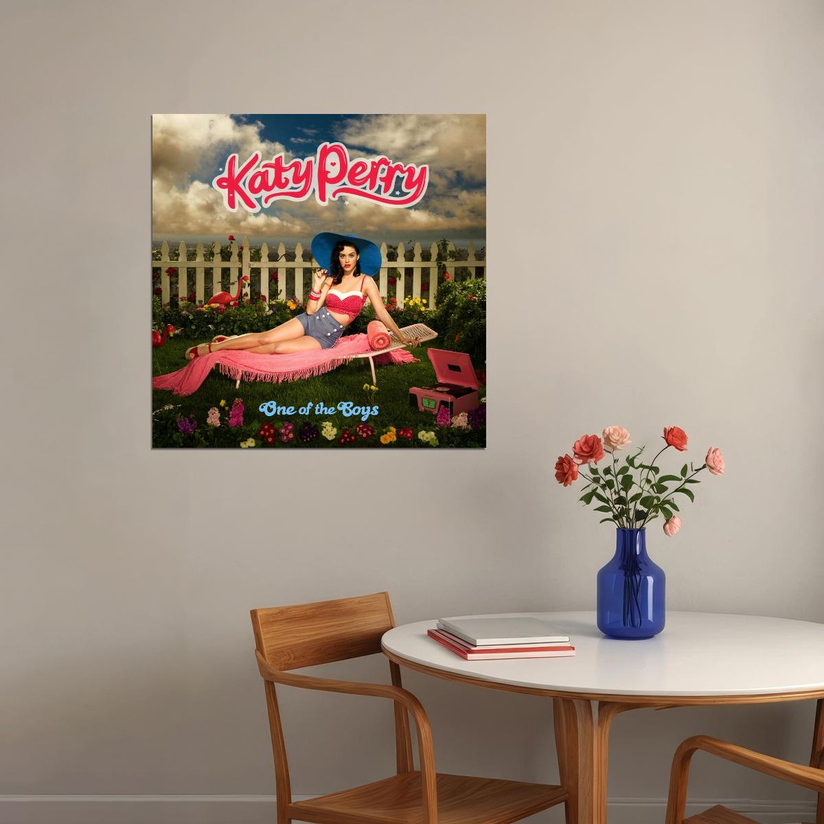 Katy Perry One Of The Boys Album Cover Art Music Poster Pop Wall Print