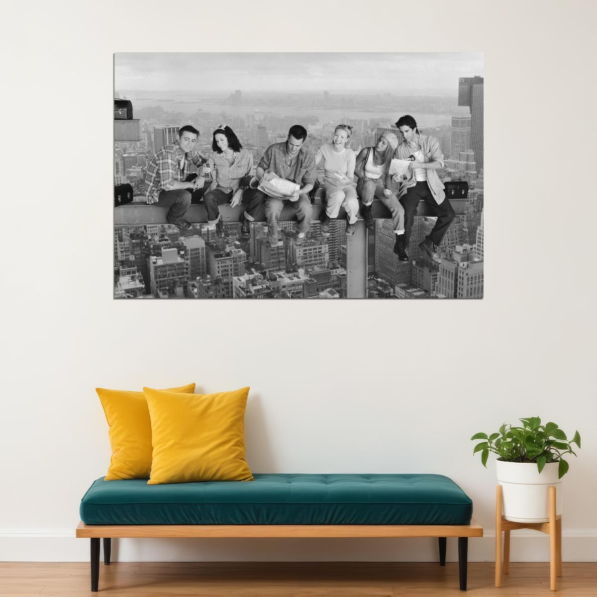 Friends Tv Series Poster Comedy Show Wall Art Classic 00s 90s Sitcom Print - xonomax