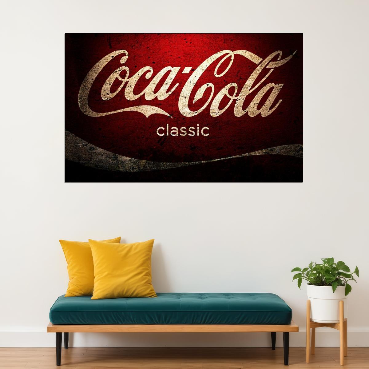 Coca-cola Poster Iconic Beverage Brand Wall Art Vintage Advertising Print - xonomax