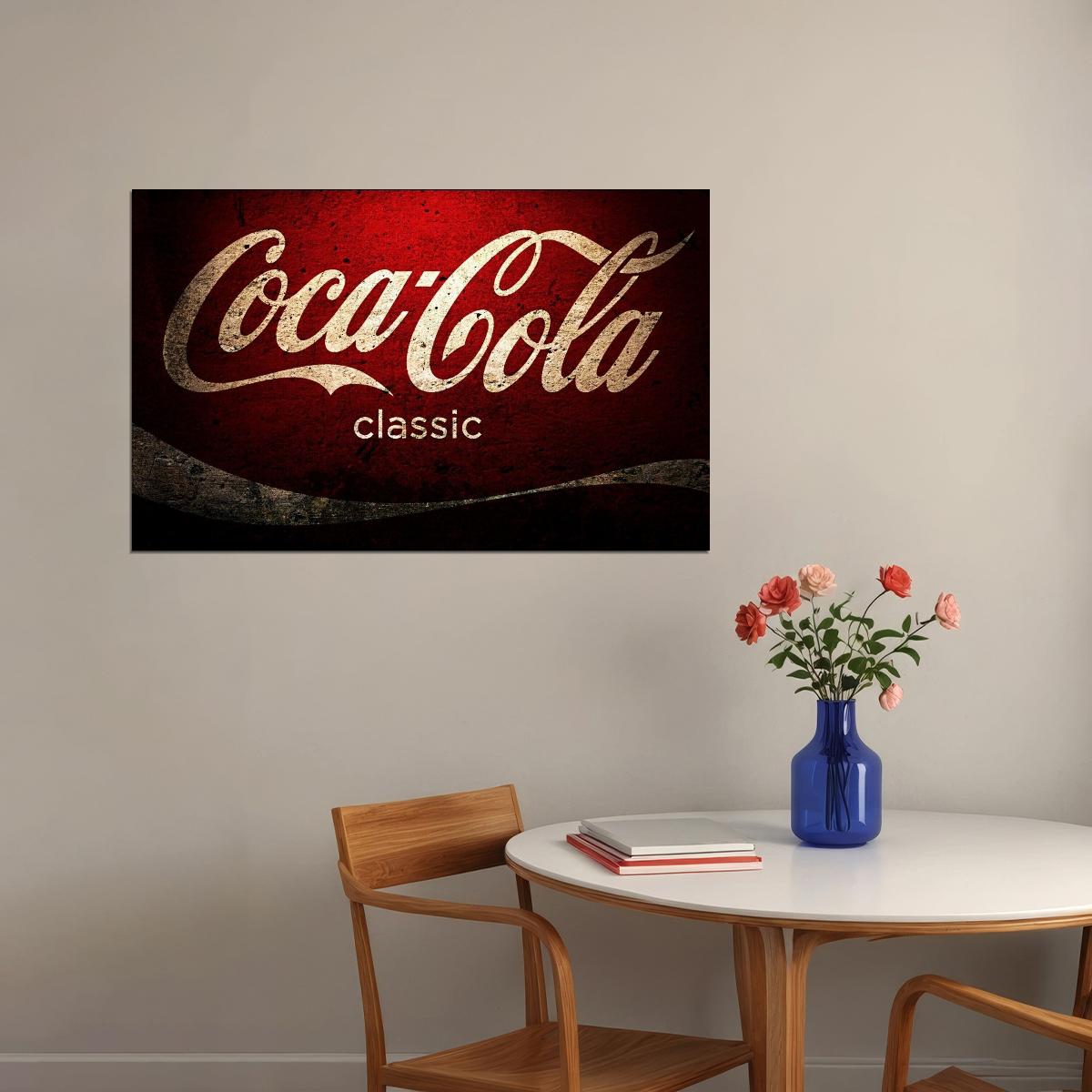 Coca-cola Poster Iconic Beverage Brand Wall Art Vintage Advertising Print - xonomax