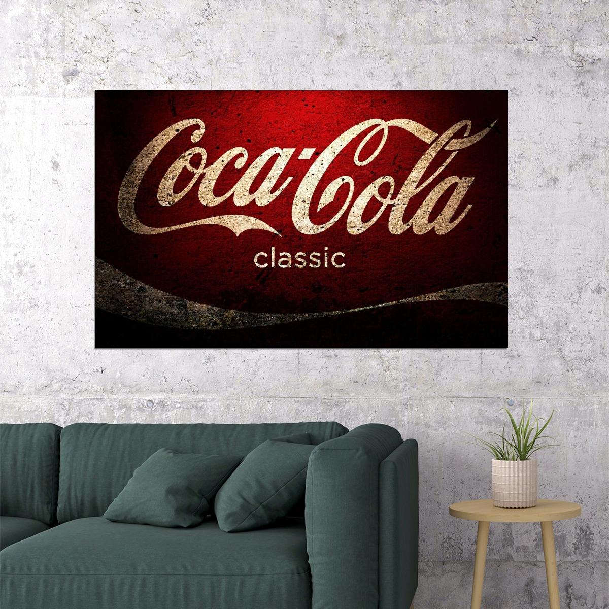 Coca-cola Poster Iconic Beverage Brand Wall Art Vintage Advertising Print - xonomax