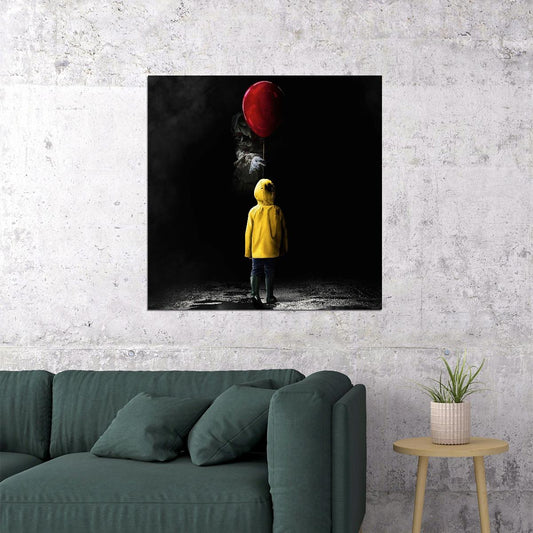 Pennywise It Movie Poster Horror Film Wall Art - xonomax