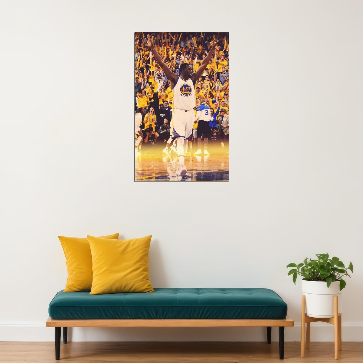 Draymond Green Basketball Poster Nba Player Wall Art Golden State Warriors Print