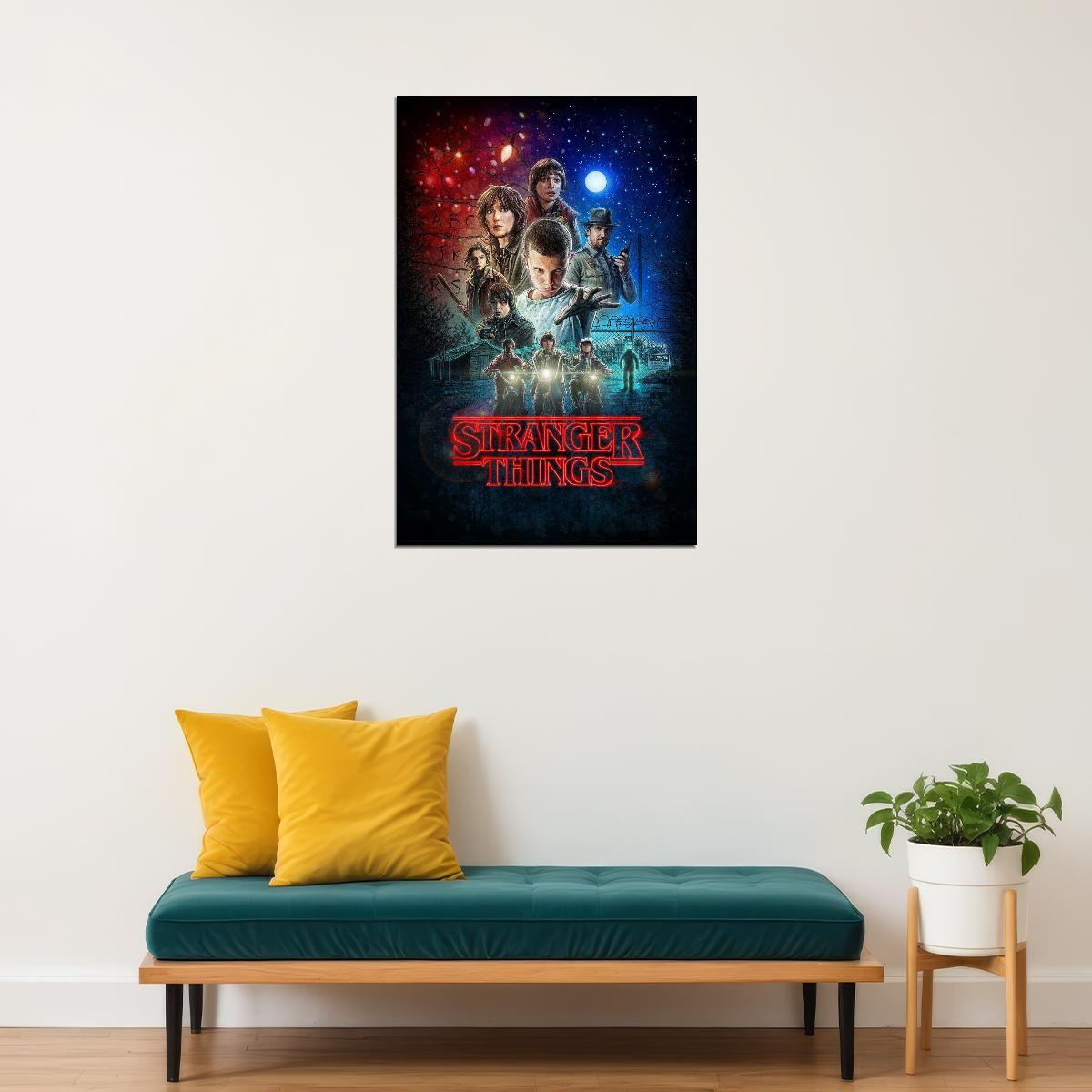Stranger Things Tv Show Movie Poster Retro Sci-fi Print